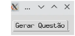 Janela pequena com uma única aba chamada "Gerar Questão"