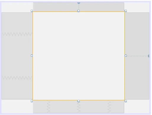 JFrame em modo Design com um JLabel grande ocupando a maior parte da tela